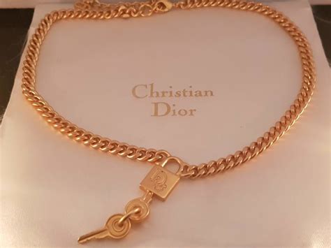 dior heart lock and key|Dior lock necklace gold.